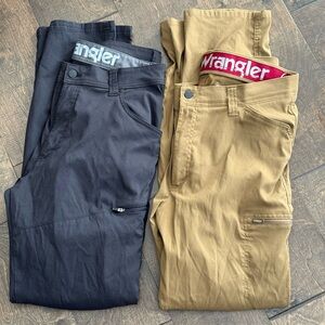 Wrangler Men's Cargo Pants - Black and Tan